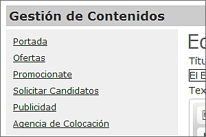 Gestión de contenidos